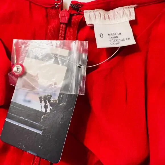 Urban Outfitters Cooperative Red Flare Dress Size 0 Brand New - Picture 4 of 9